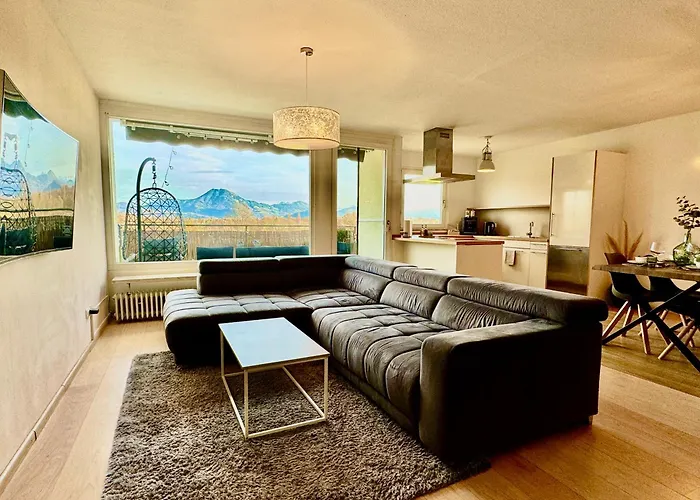 Bergpanorama Maisonetten Apartment Naehe Salzburg